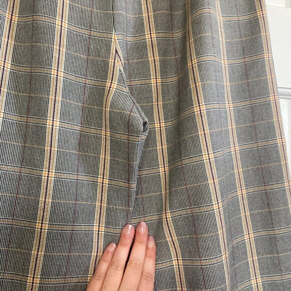 Maje Gray Plaid Cropped Pants - Picture 6 of 8